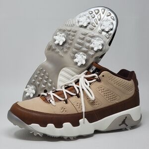 Nike Air Jordan 9 G Golf Masters 2024 Wood Woodgrain Shoes Men's Size 9.5 New